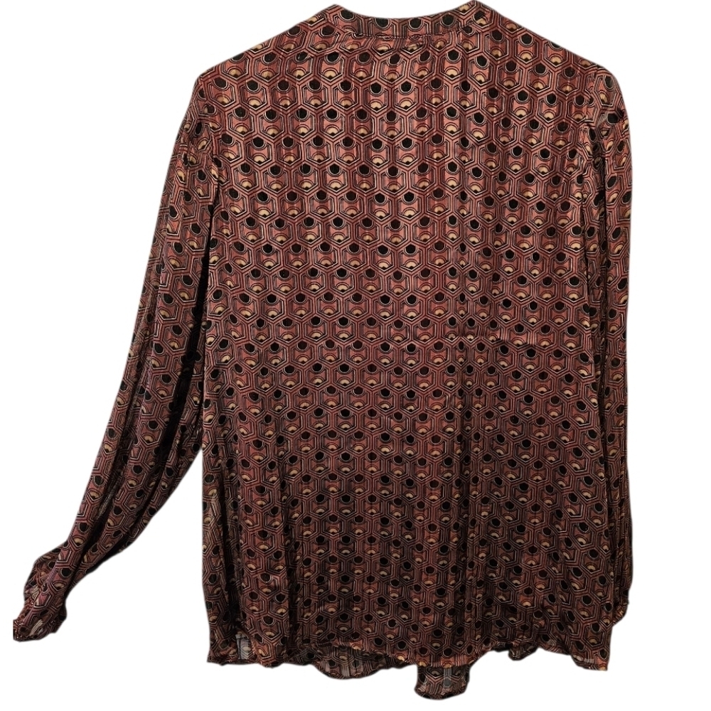 Ladies Haver London Geometric Patterned Top 2 XL​​​ - Picture 2 of 8
